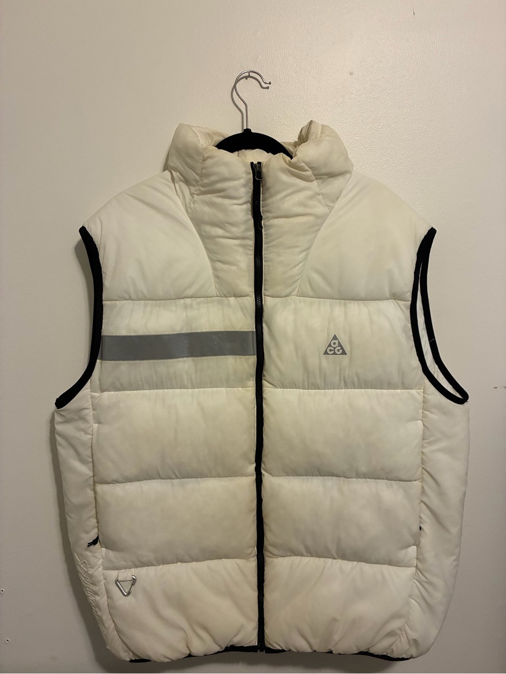 Nike ACG Cream Puffer Vest with Reflective Stripe